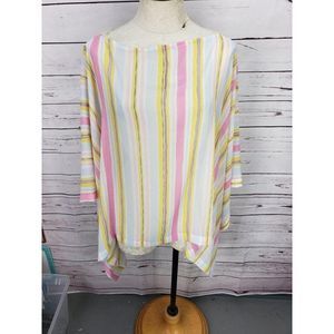 First Issue Liz Claiborne Striped‎ Cover up